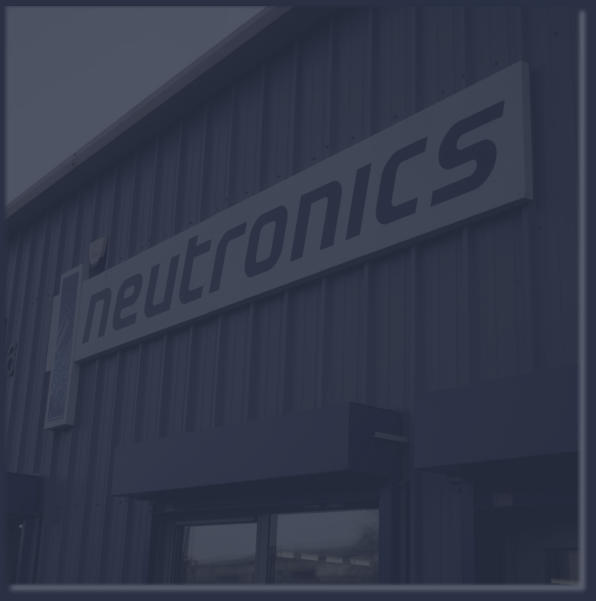 Neutronics NE Ltd building sign � Trusted partner for industrial electronics since 2000